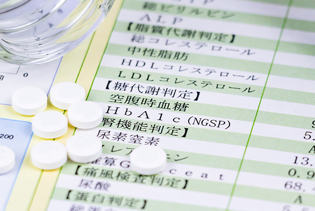 健康診断結果表